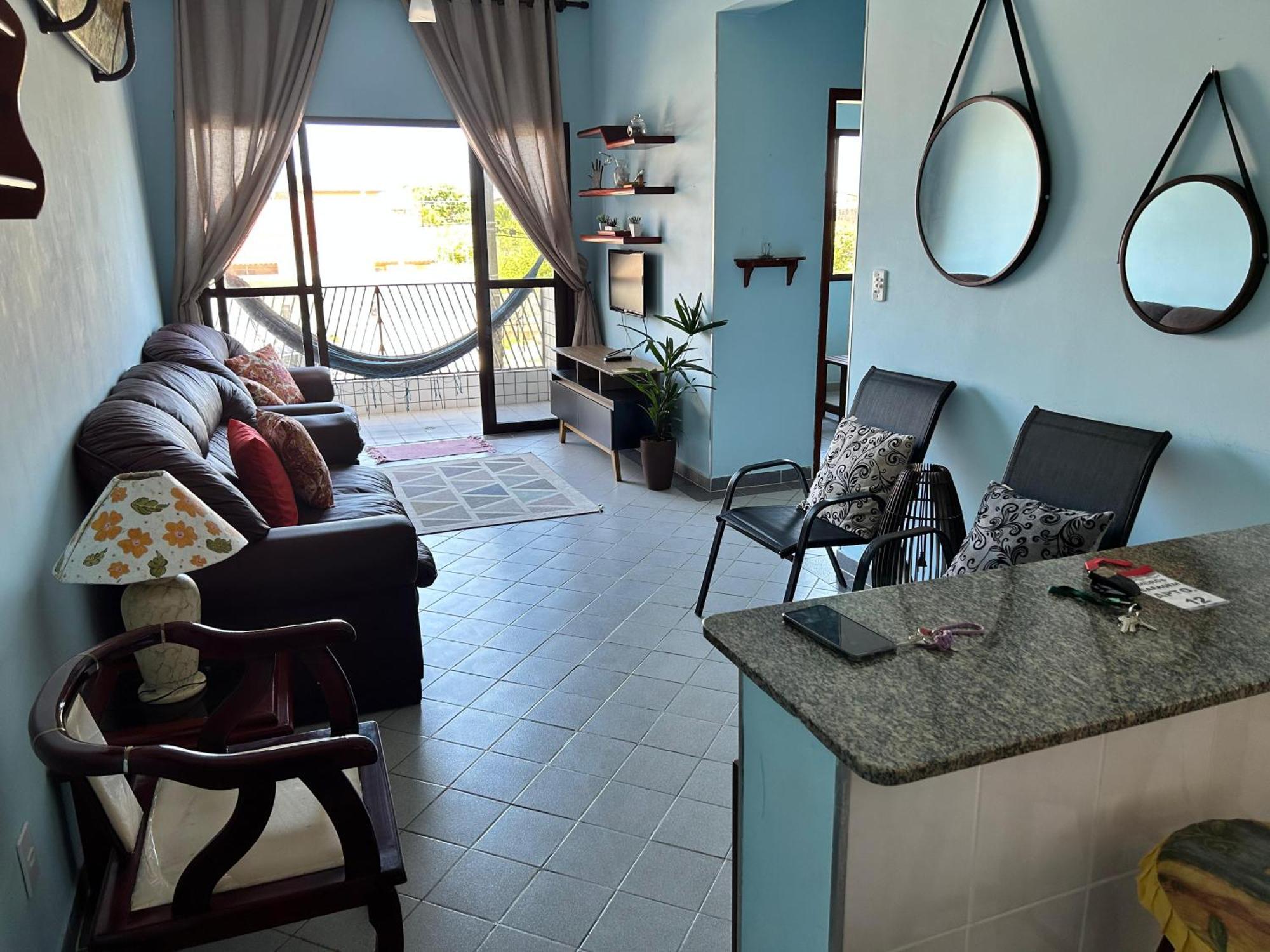 Apartament Ap Beira-Mar Com Wi-Fi E Garagem Mongaguá Pokój zdjęcie