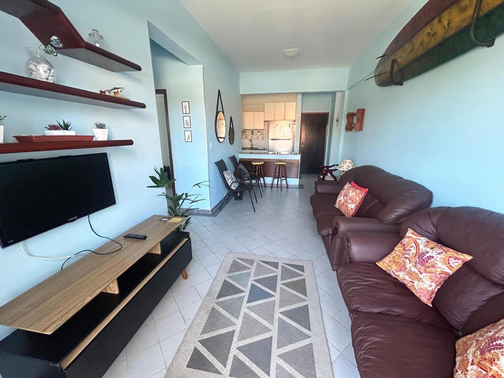 Apartament Ap Beira-Mar Com Wi-Fi E Garagem Mongaguá Pokój zdjęcie